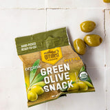 Organic Green Pitted Olive Snack by Nature’s Greatest Foods – 1.1 Oz – Ready to Eat, Freshly Seasoned, Low Calorie & Nutritious, Gluten Free, Kosher, Product of Greece (Pack of 24)
