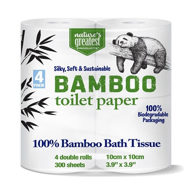 100% Bamboo & Sugarcane Kitchen Paper Towels, 2 Ply, 150 Sheets, 2 Rol –  Nature's Greatest Foods